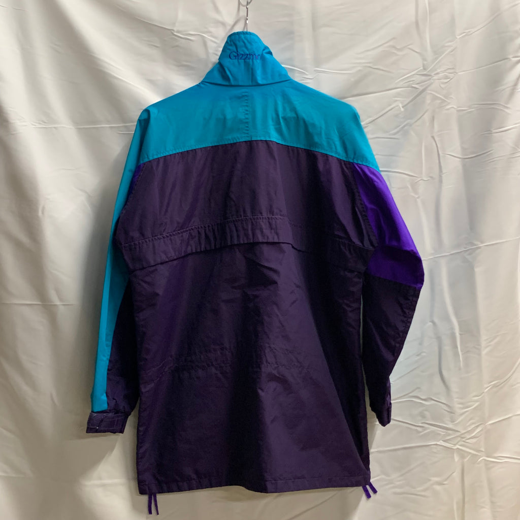 【中古】【古着】Columbia 無地 ライトジャケット パープル×ターコイズ