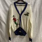 【中古】【古着】GAGMAN 刺繍 ニット アイボリー