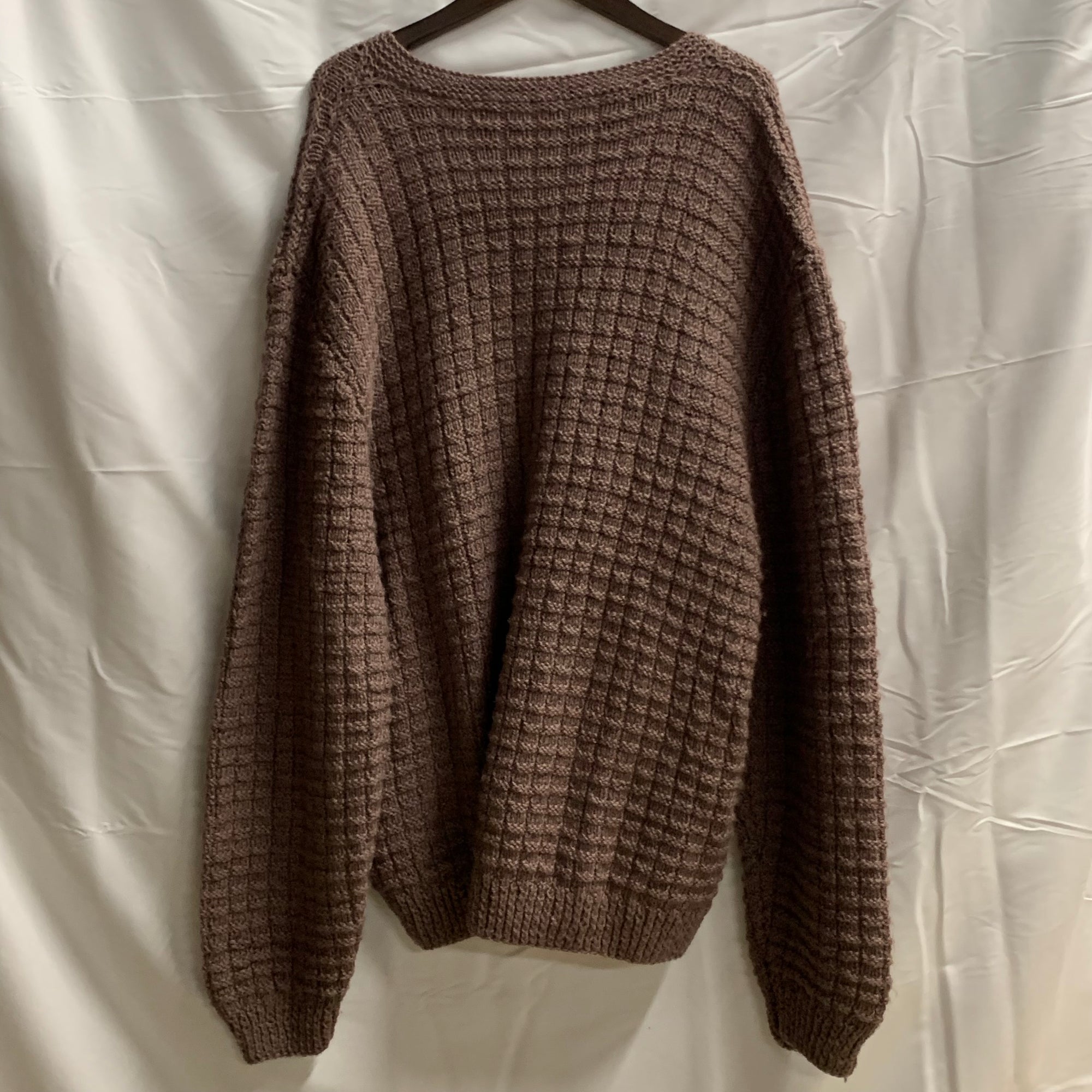 【中古】【古着】 無地 カーディガン ブラウン
