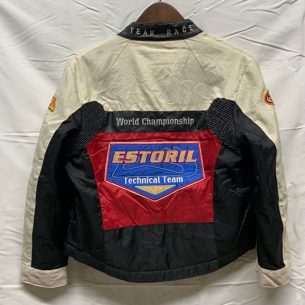 【中古】【古着】COOL ATTITUDE カラーブロック ジャケット ホワイト×レッド×ブラック