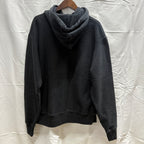 【古着】Champion プリント パーカー ブラック Lサイズ