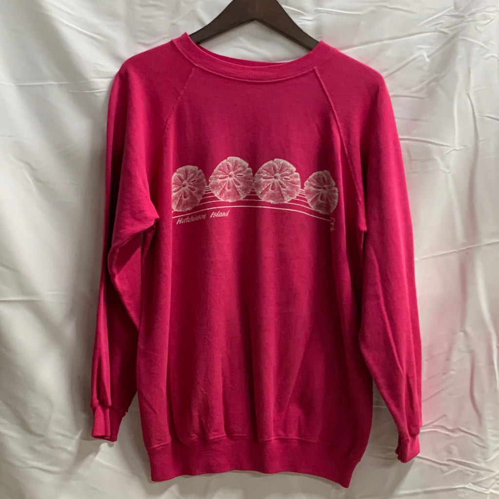 【中古】【古着】Hanes プリント スウェットトレーナー ピンク Mサイズ