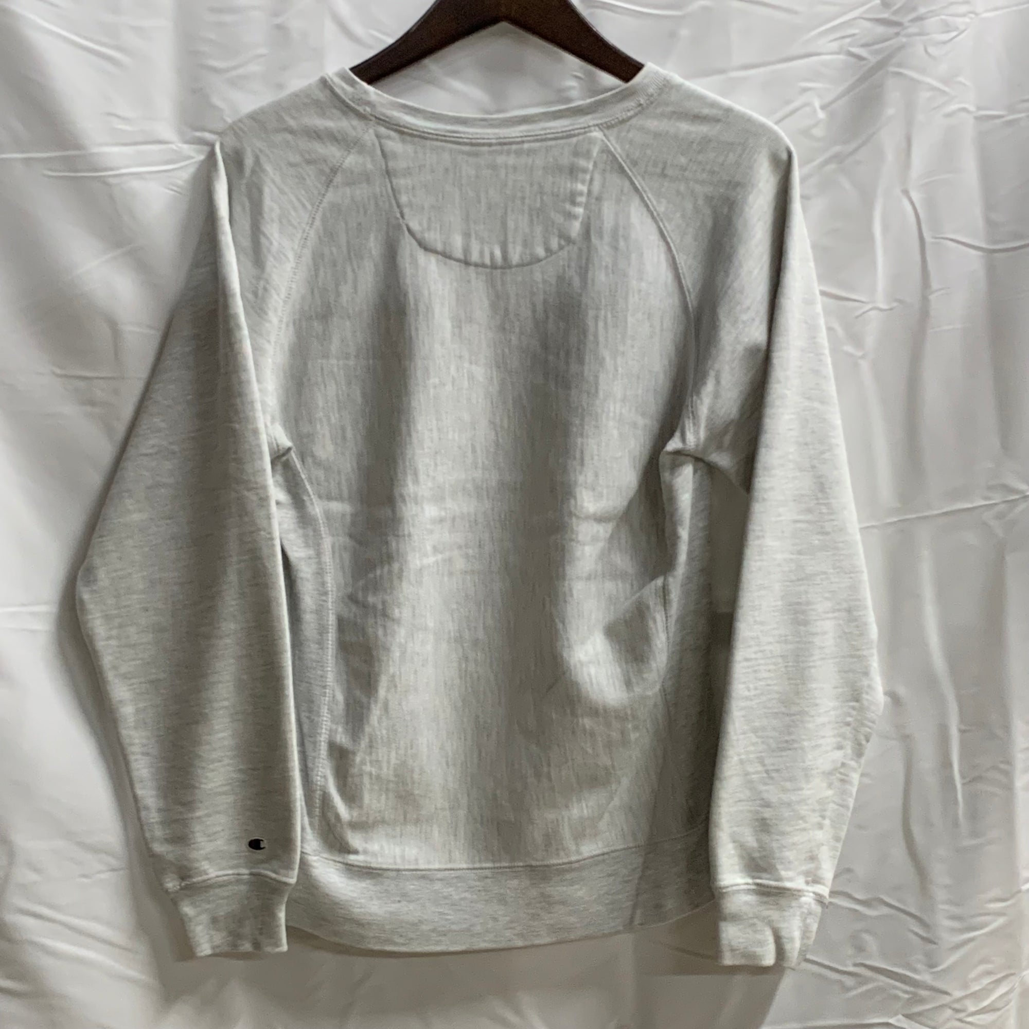 【中古】【古着】Champion プリント スウェットトレーナー グレー