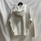【中古】【古着】Champion ワンポイント パーカー ホワイト Lサイズ