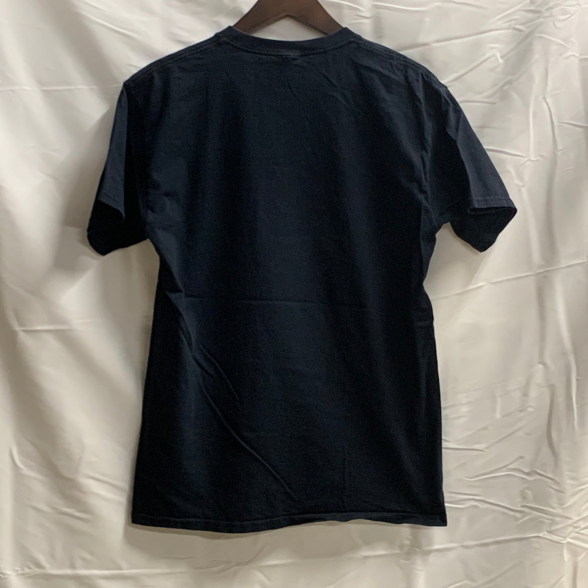【中古】【古着】FRUIT OF THE ROOM プリント Tシャツ ブラック Mサイズ
