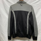 【中古】【古着】PUMA ワンポイント トラックジャケット グレー×ブラック Sサイズ