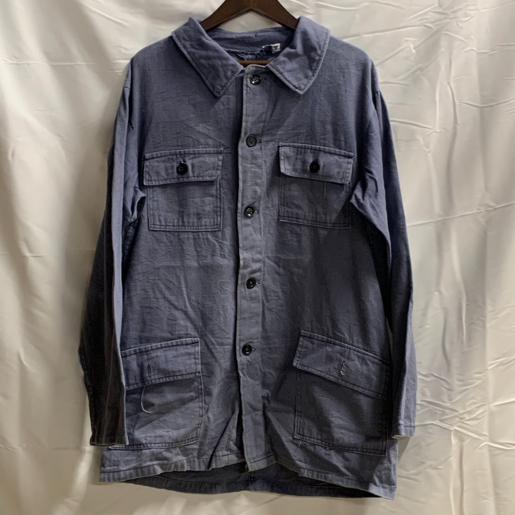 【中古】【古着】無地 ライトコート インディゴ