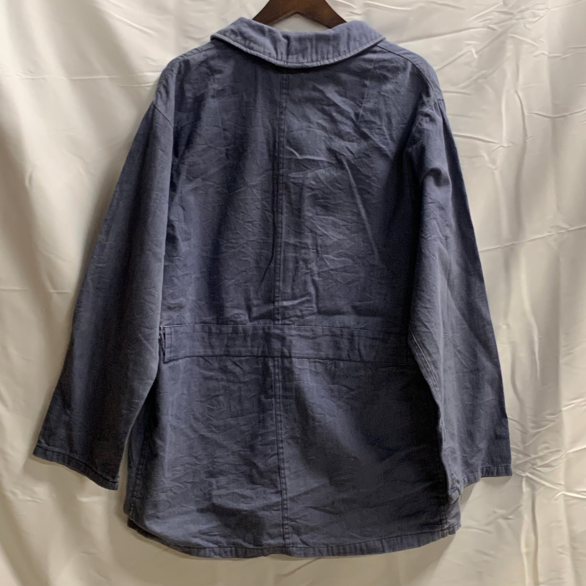【中古】【古着】無地 ライトコート インディゴ