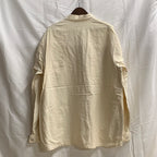 【中古】【古着】無地 ライトコート アイボリー