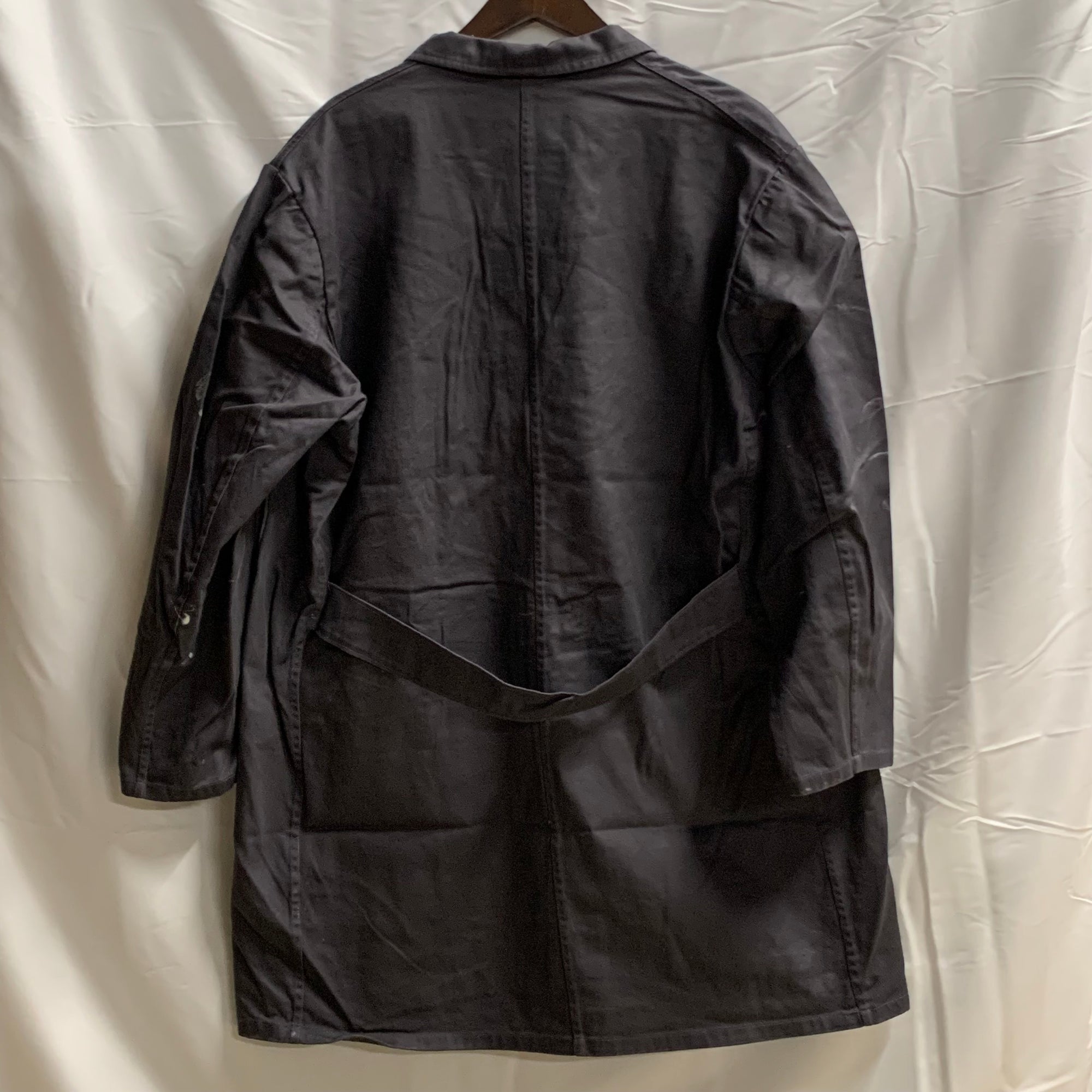 【中古】【古着】ワンポイント ライトコート グレー