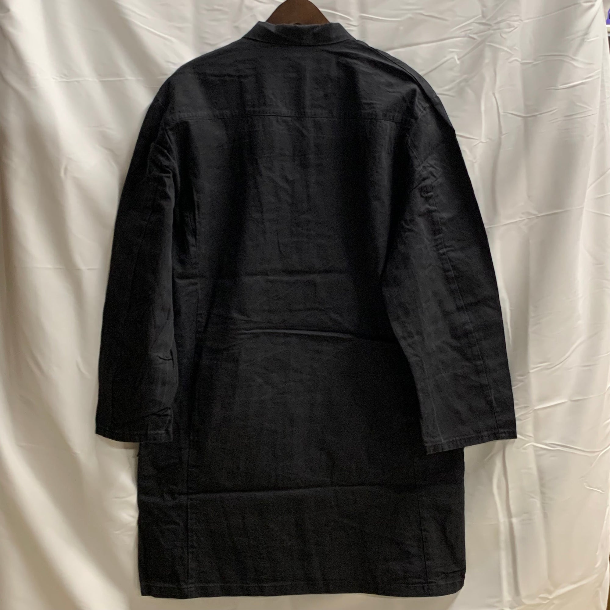 【中古】【古着】ワンポイント ライトコート ブラック