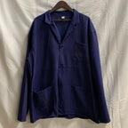 【中古】【古着】bistour 無地 ライトコート ネイビー