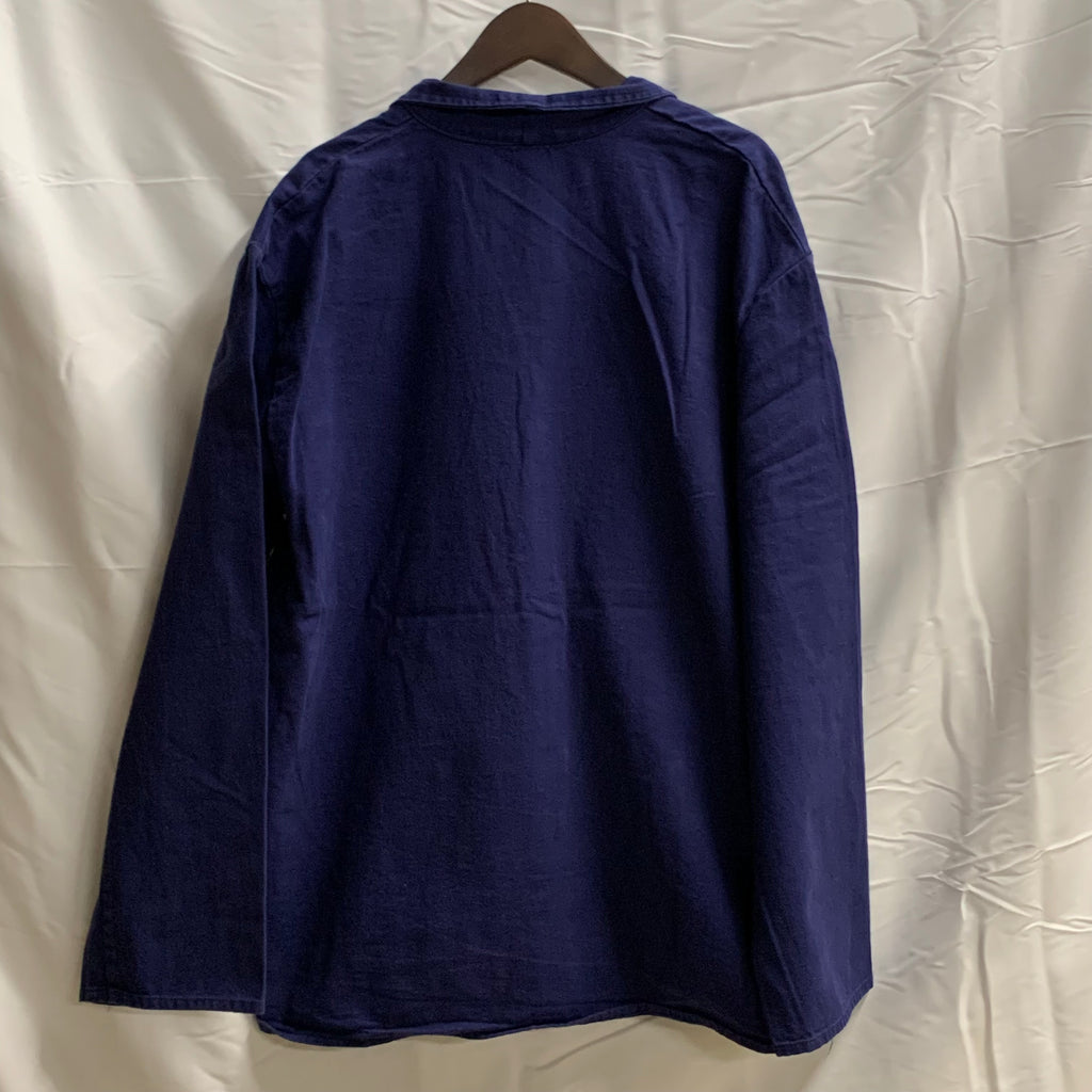 【中古】【古着】bistour 無地 ライトコート ネイビー