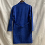 【中古】【古着】無地 ライトコート ブルー