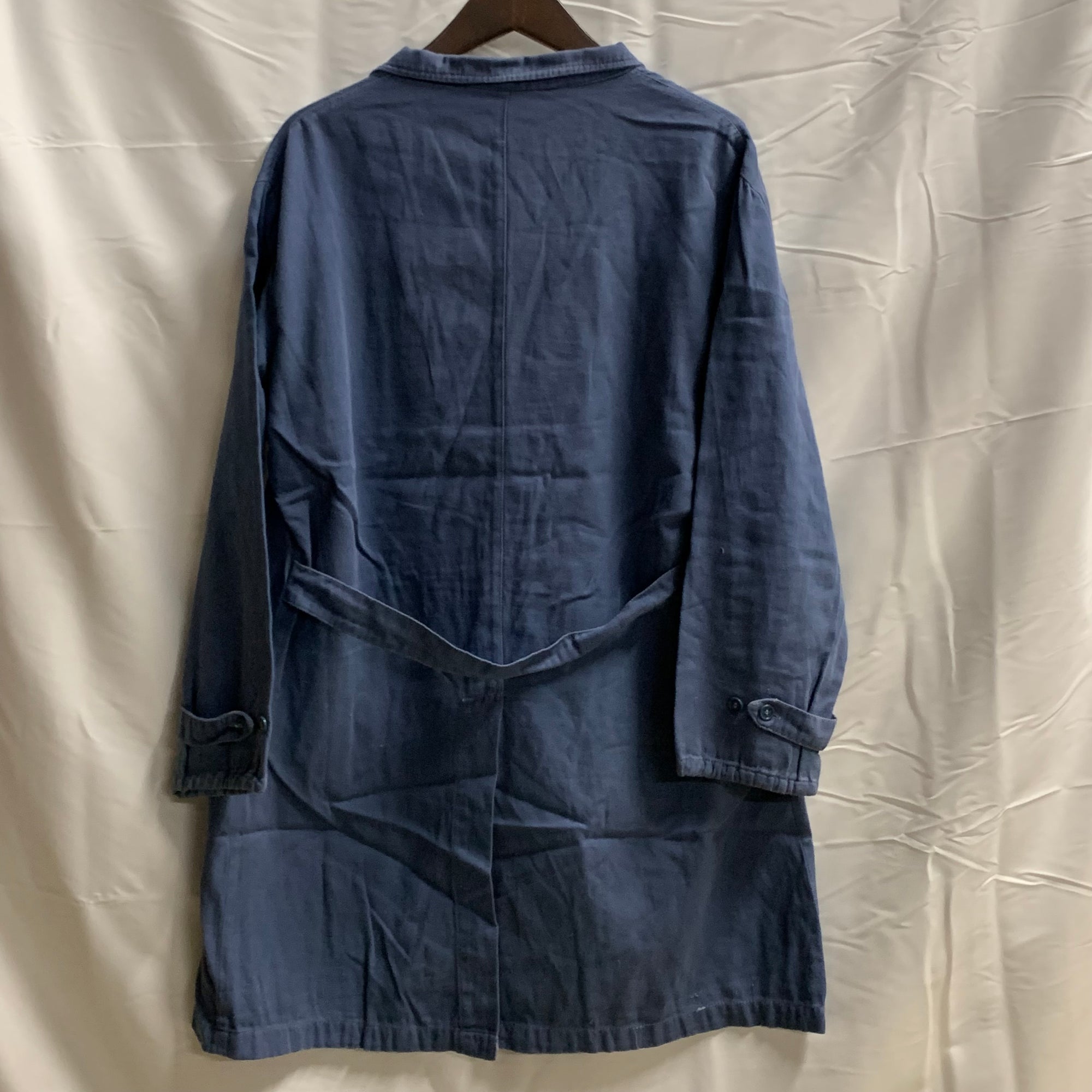【中古】【古着】 無地 ライトコート サックス