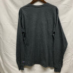 【中古】【古着】Champion ロゴ L/S カットソー グレー Mサイズ