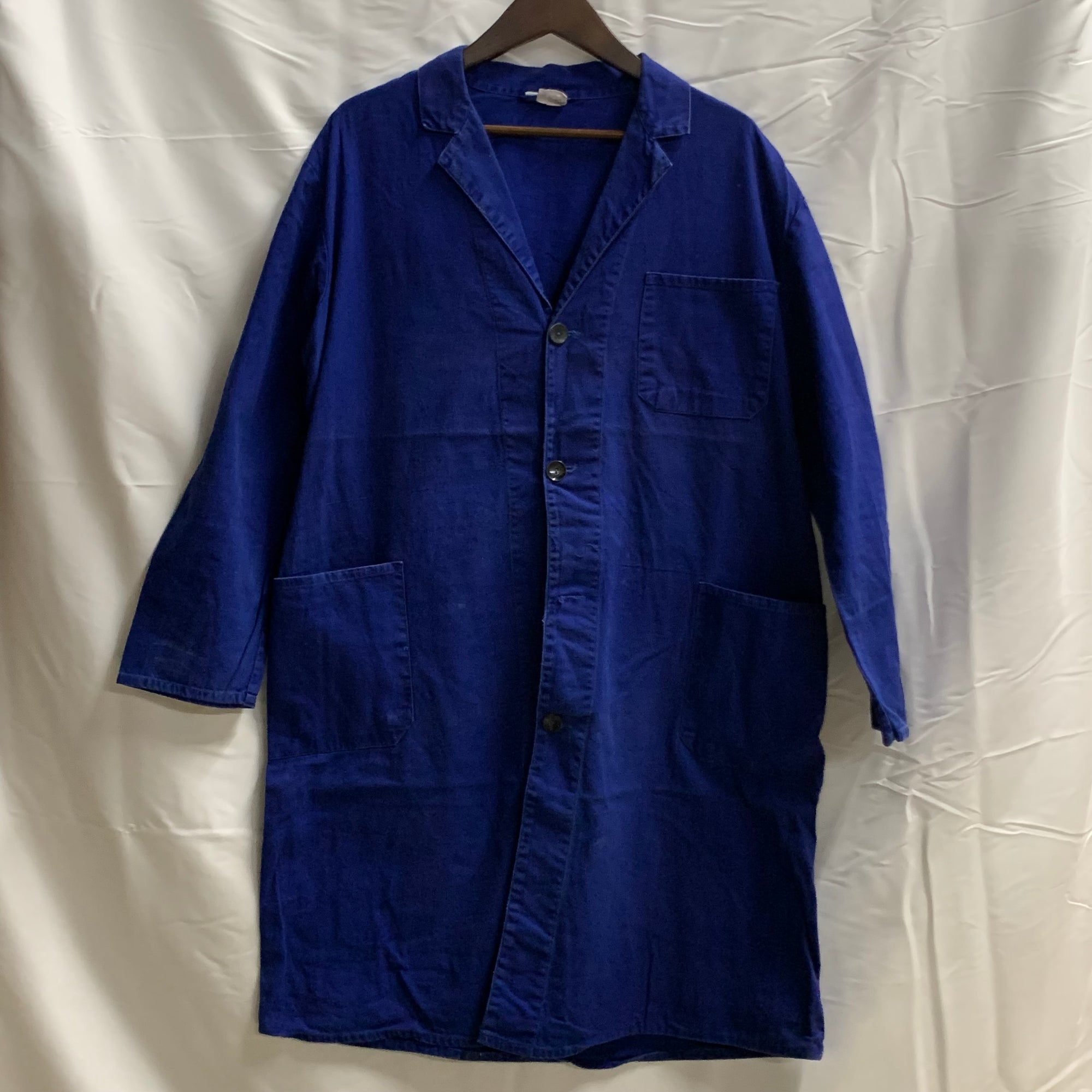 【中古】【古着】Lotus 無地 ライトコート ブルー