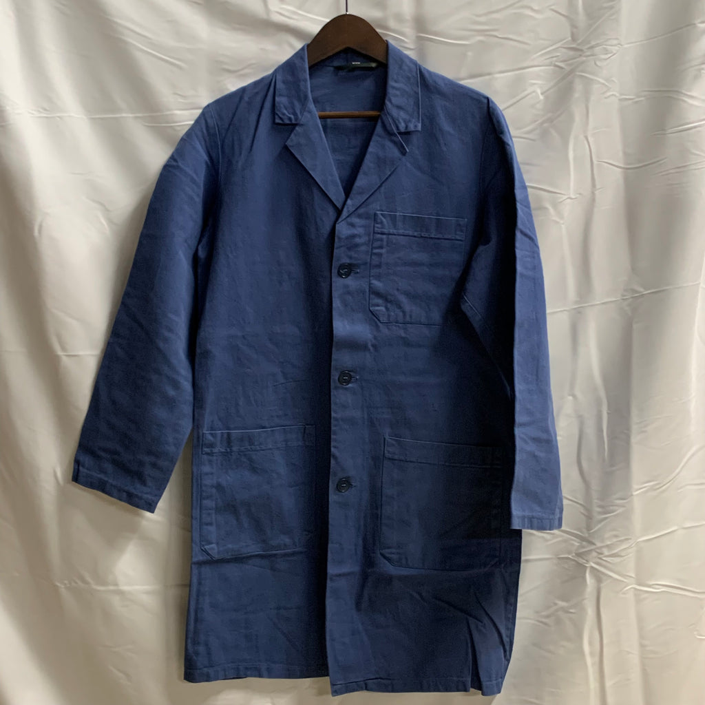 【中古】【古着】無地 ライトコート サックス