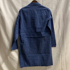 【中古】【古着】無地 ライトコート サックス