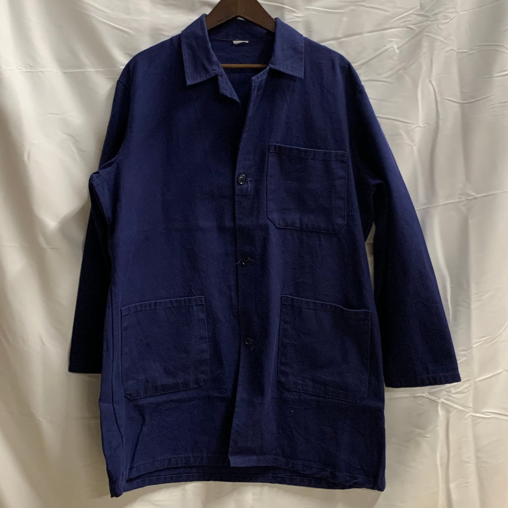 【中古】【古着】無地 ライトコート インディゴ
