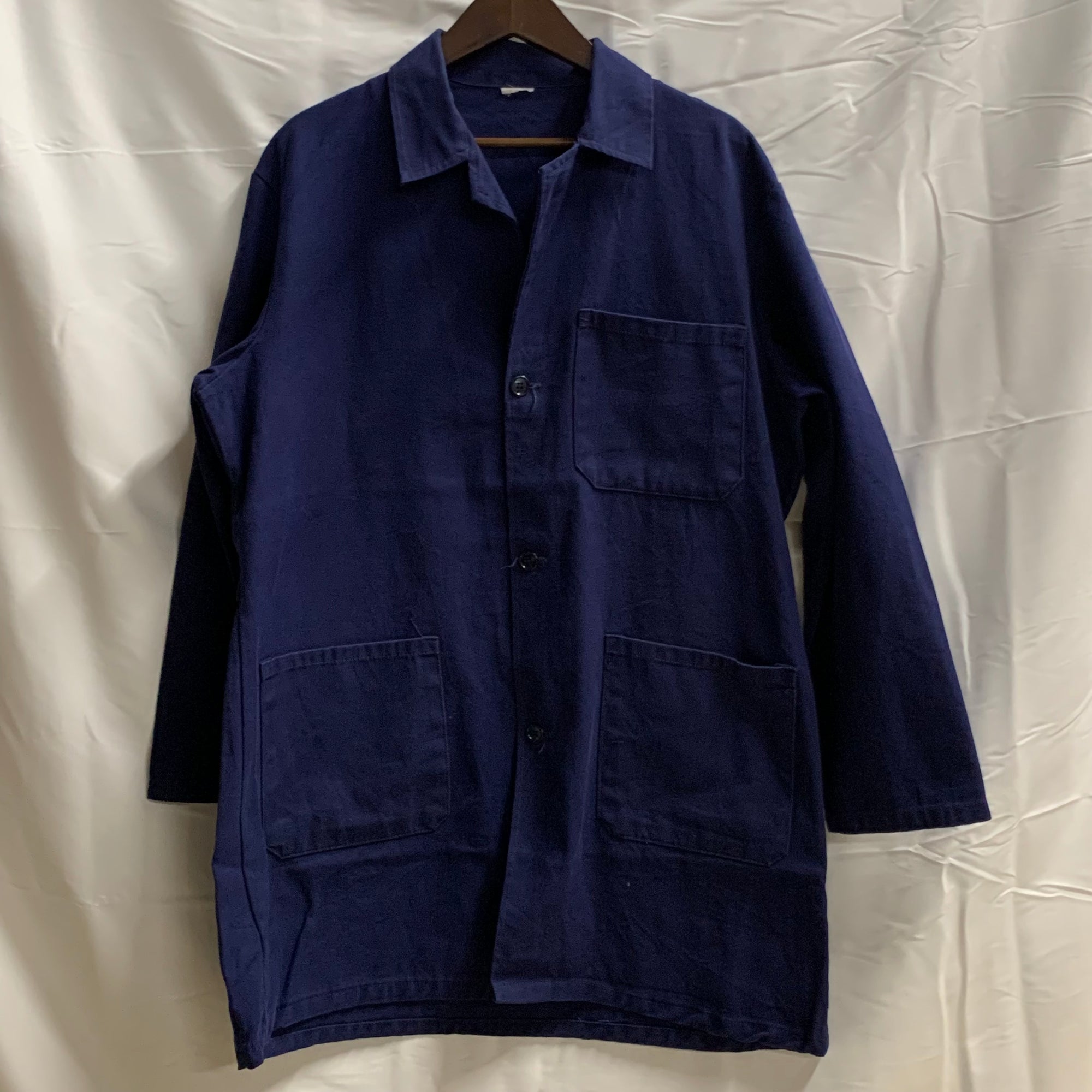 【中古】【古着】無地 ライトコート インディゴ