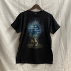 【中古】【古着】tultex プリント Tシャツ ブラック Mサイズ
