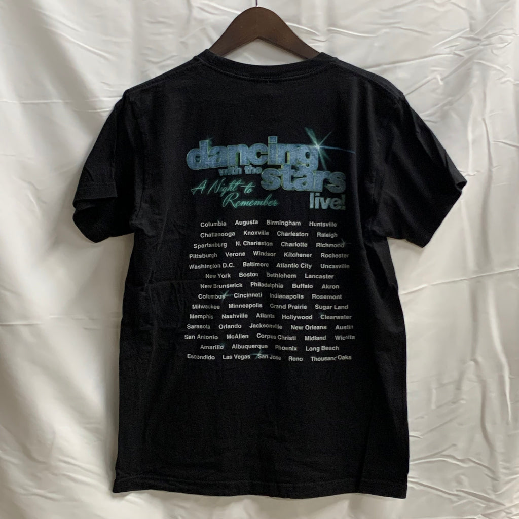 【中古】【古着】tultex プリント Tシャツ ブラック Mサイズ