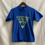【中古】【古着】SCREEN STARS プリント Tシャツ ブルー Sサイズ