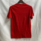 【中古】【古着】JERZEES プリント Tシャツ レッド Sサイズ