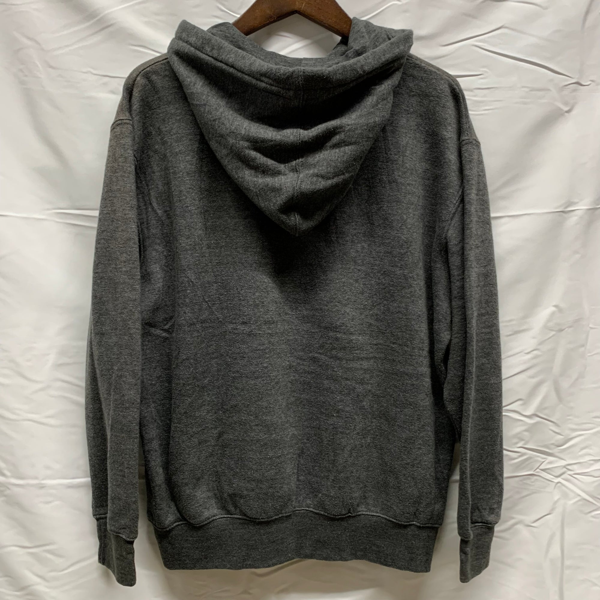 【中古】【古着】Men's Wear プリント プルオーバーパーカー グレー Sサイズ