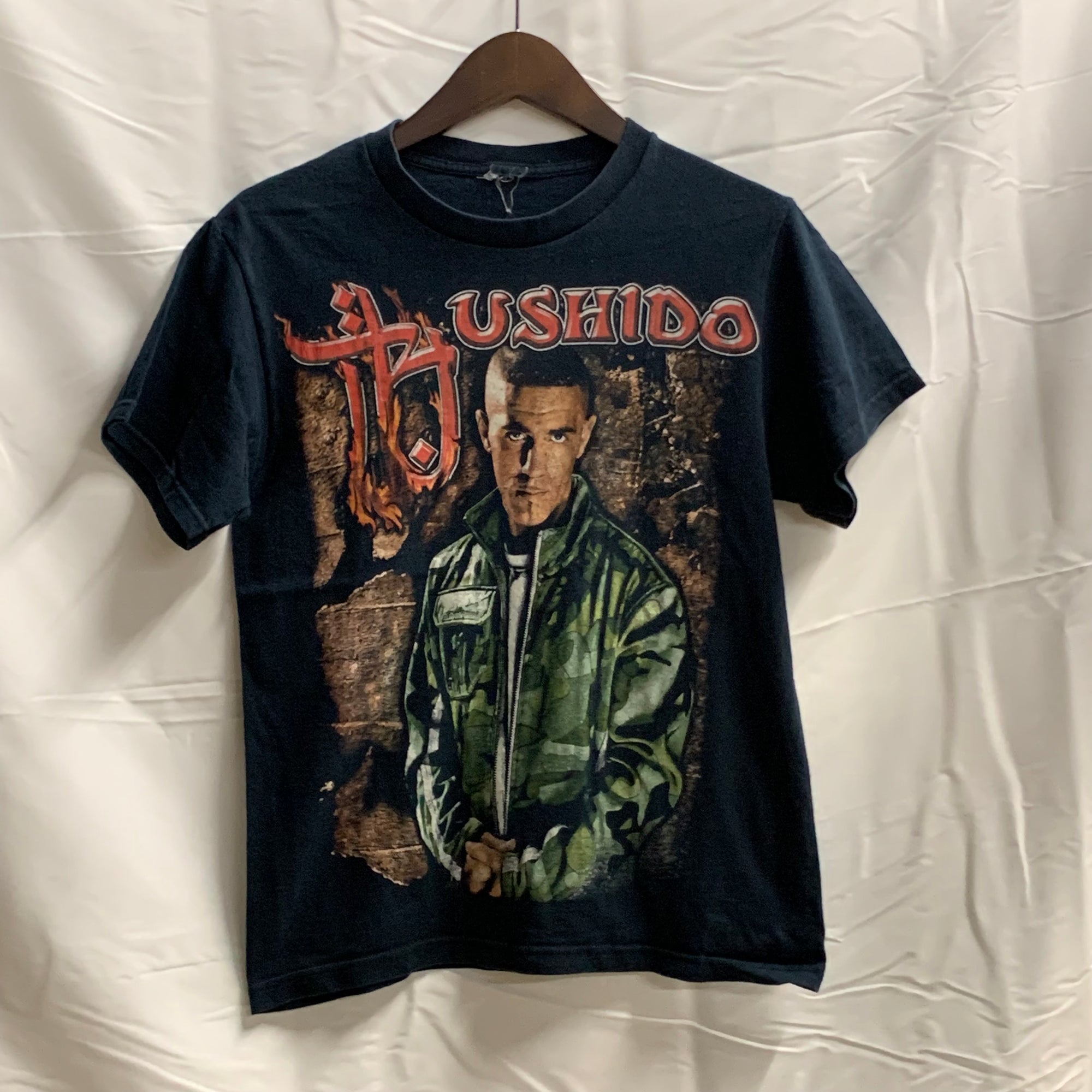 【中古】【古着】プリント Tシャツ ブラック