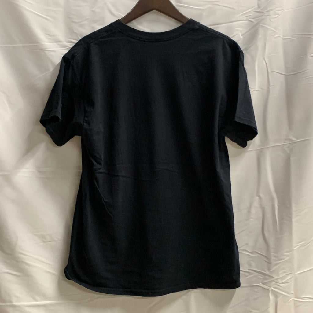 【中古】【古着】DOM プリント Tシャツ ブラック Lサイズ