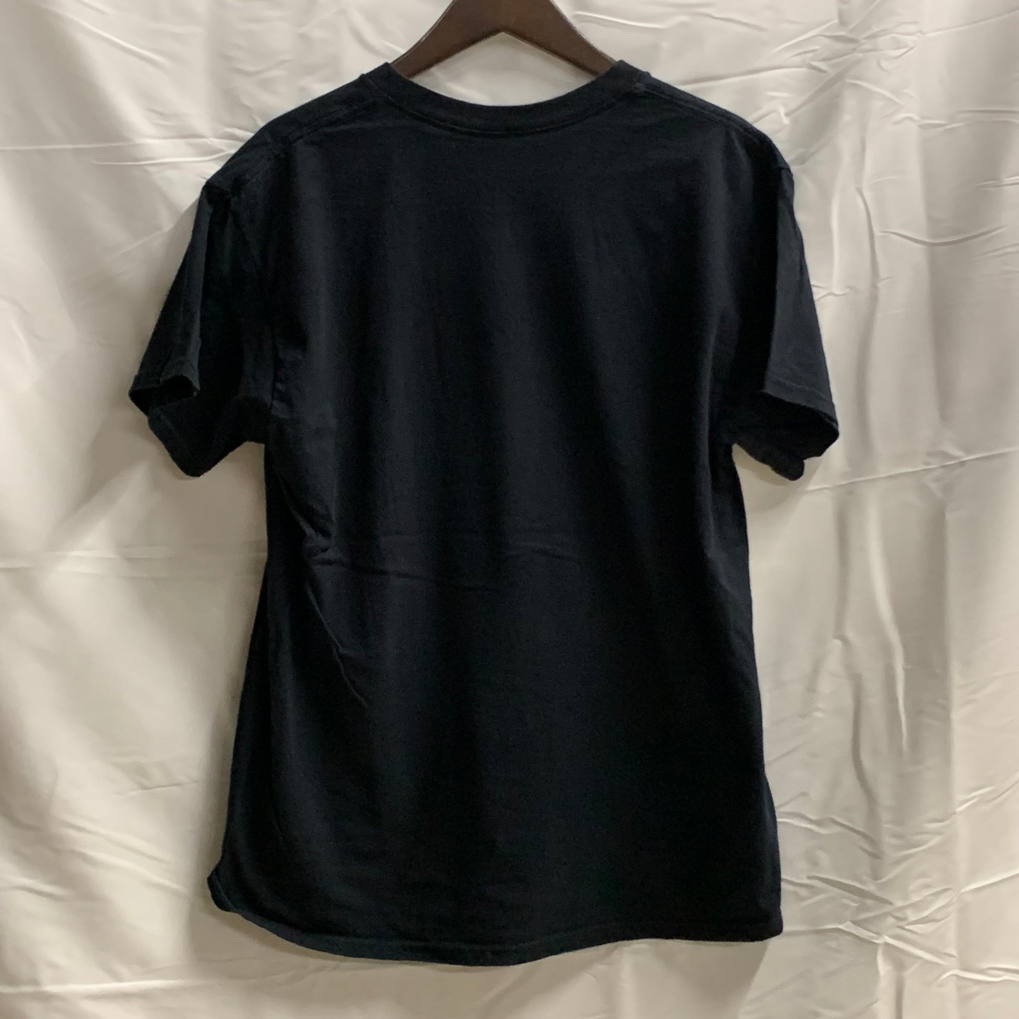 【中古】【古着】DOM プリント Tシャツ ブラック Lサイズ