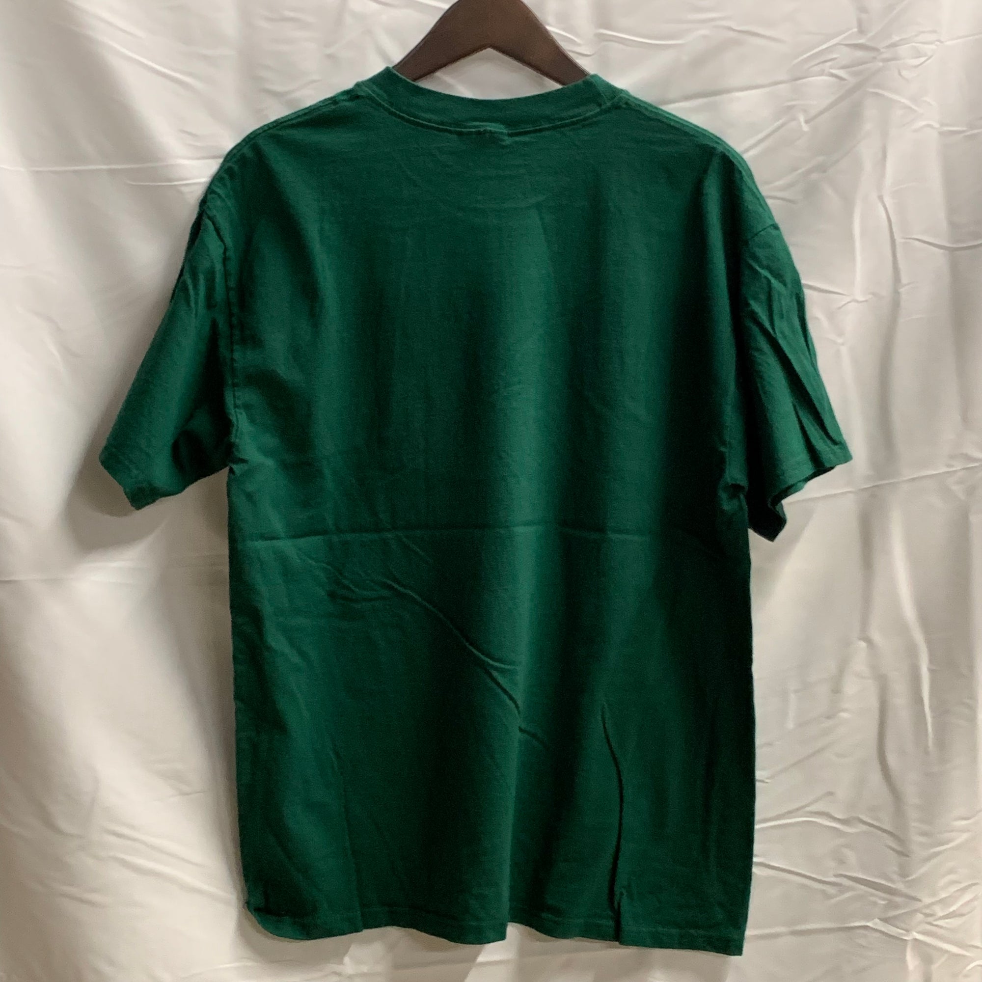 【中古】【古着】Hanes プリント Tシャツ グリーン Lサイズ