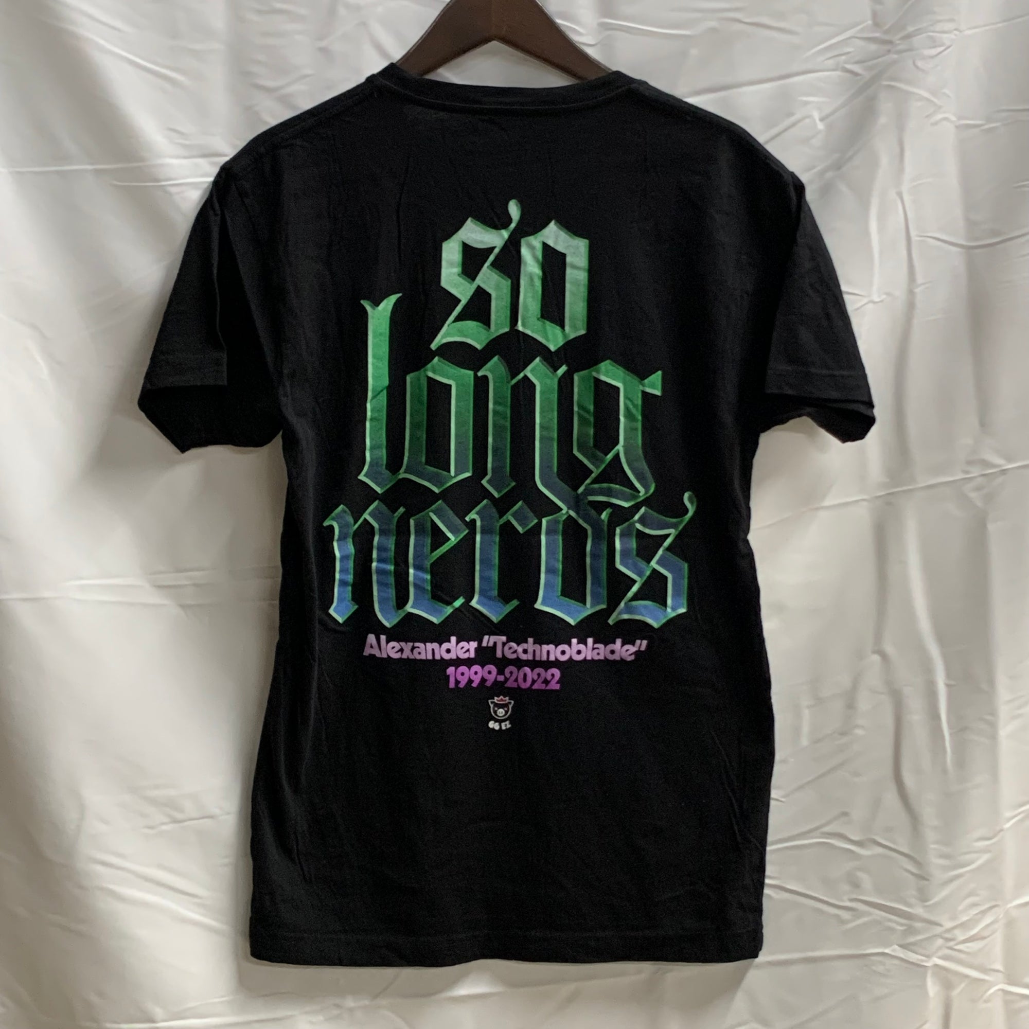 【中古】【古着】 プリント Tシャツ ブラック Mサイズ
