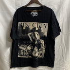 【中古】【古着】Blacks プリント Tシャツ ブラック XLサイズ