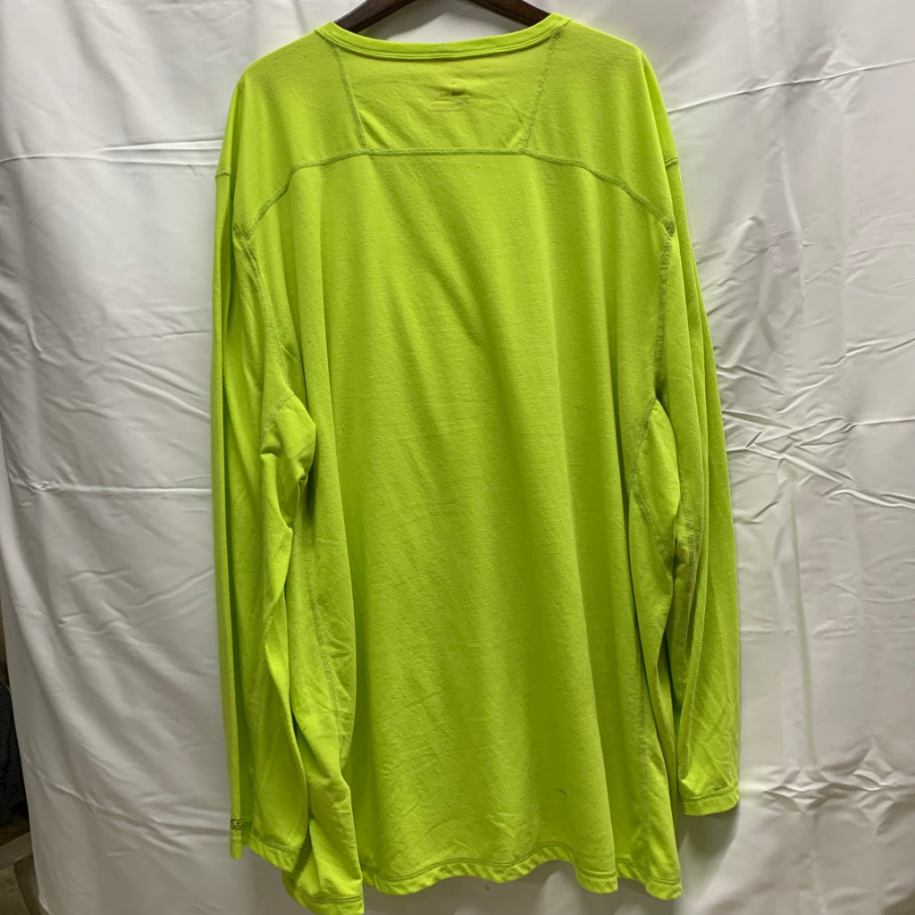 【中古】【古着】Carhartt ワンポイント L/S カットソー ライトグリーン 4XLサイズ