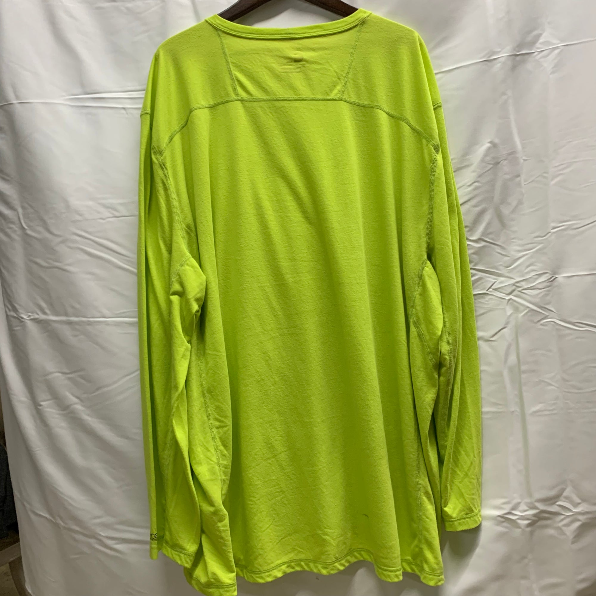 【中古】【古着】Carhartt ワンポイント L/S カットソー ライトグリーン 4XLサイズ