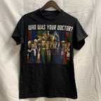 【中古】【古着】Ripple Junction プリント Tシャツ ブラック Sサイズ