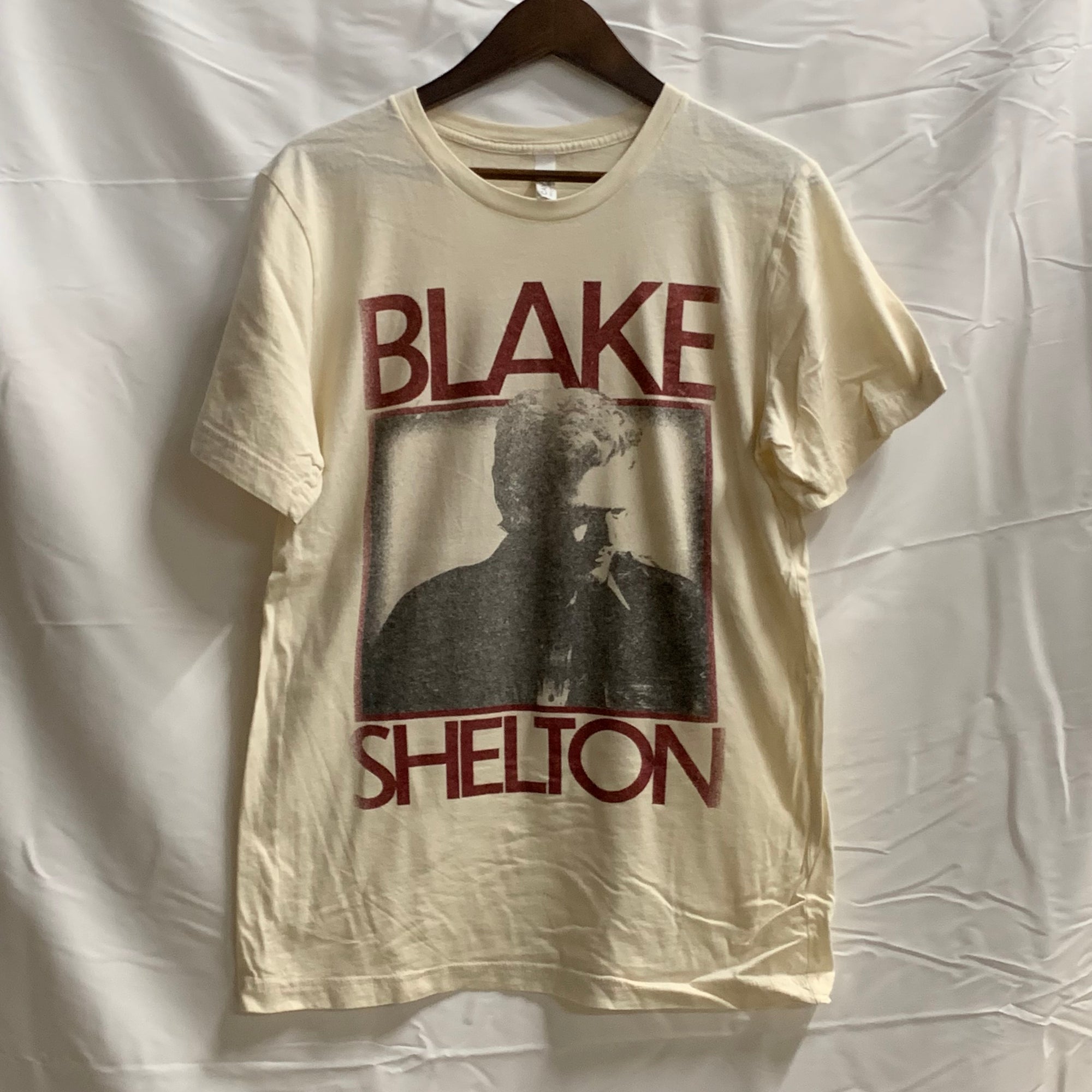 【中古】【古着】BELLA+CANVAS プリント Tシャツ アイボリー Mサイズ