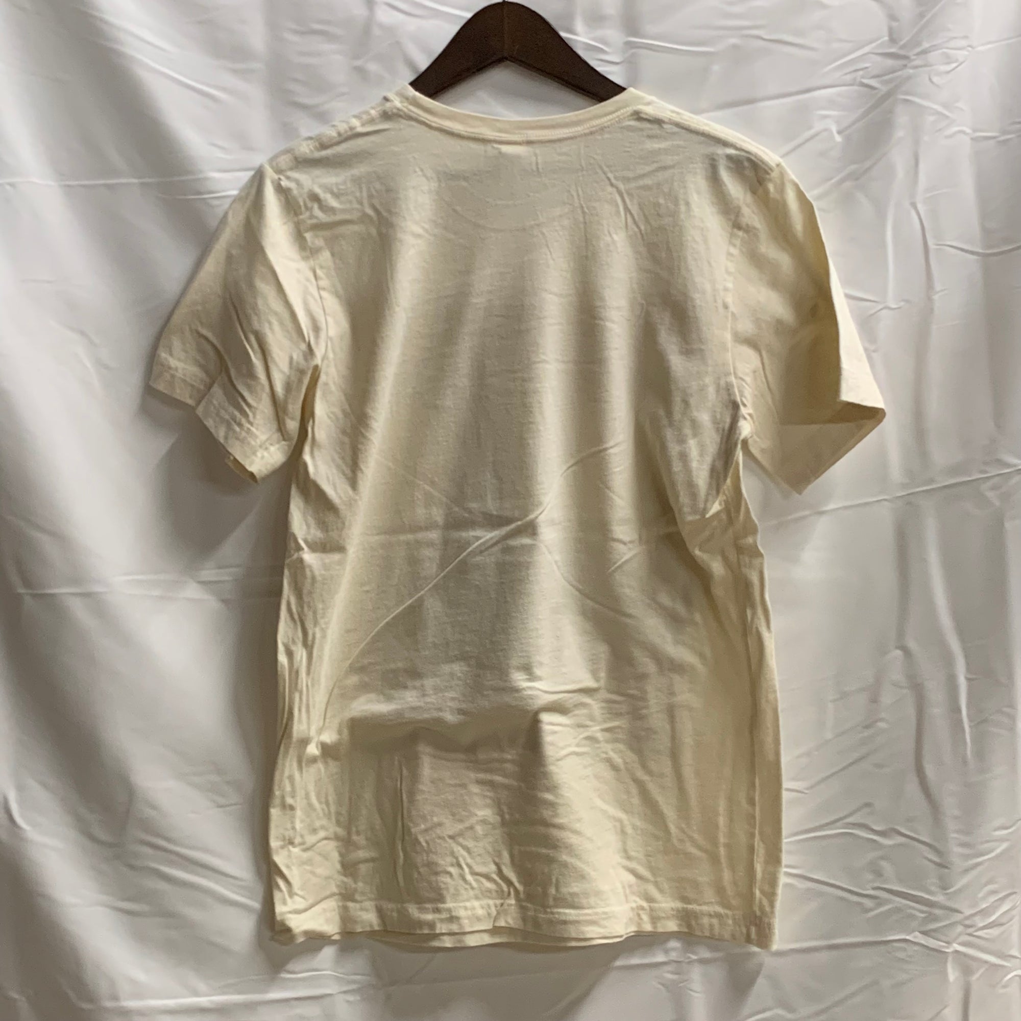 【中古】【古着】BELLA+CANVAS プリント Tシャツ アイボリー Mサイズ