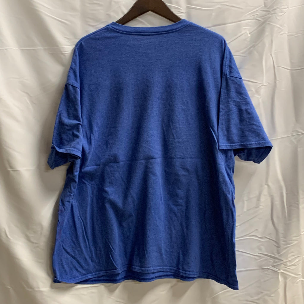 【中古】【古着】Adventure Time プリント Tシャツ ブルー XXLサイズ