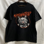 【中古】【古着】プリント Tシャツ ブラック XLサイズ
