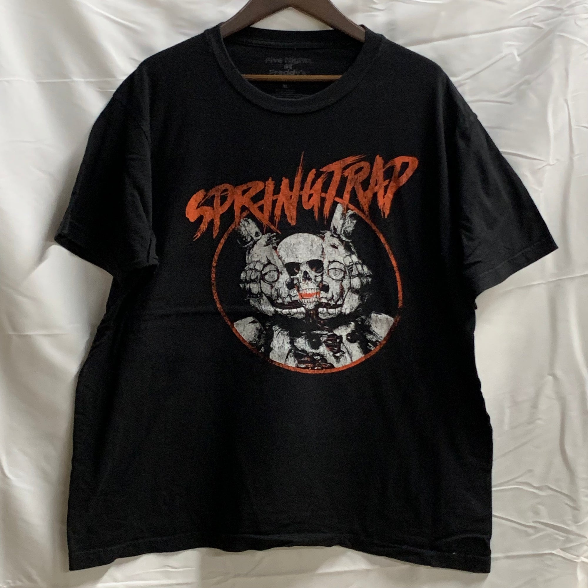 【中古】【古着】プリント Tシャツ ブラック XLサイズ