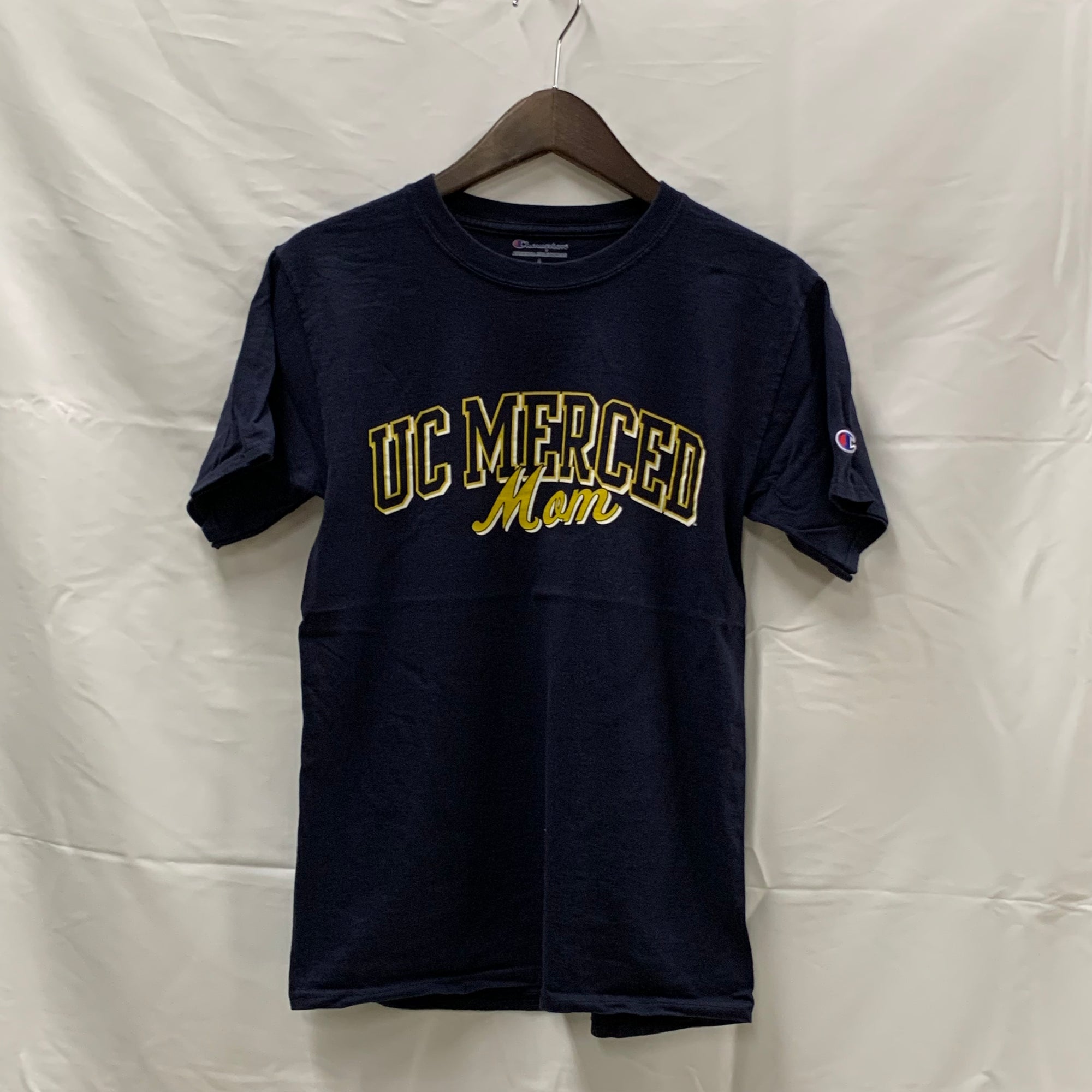 【中古】【古着】Champion プリント Tシャツ ブラック Sサイズ