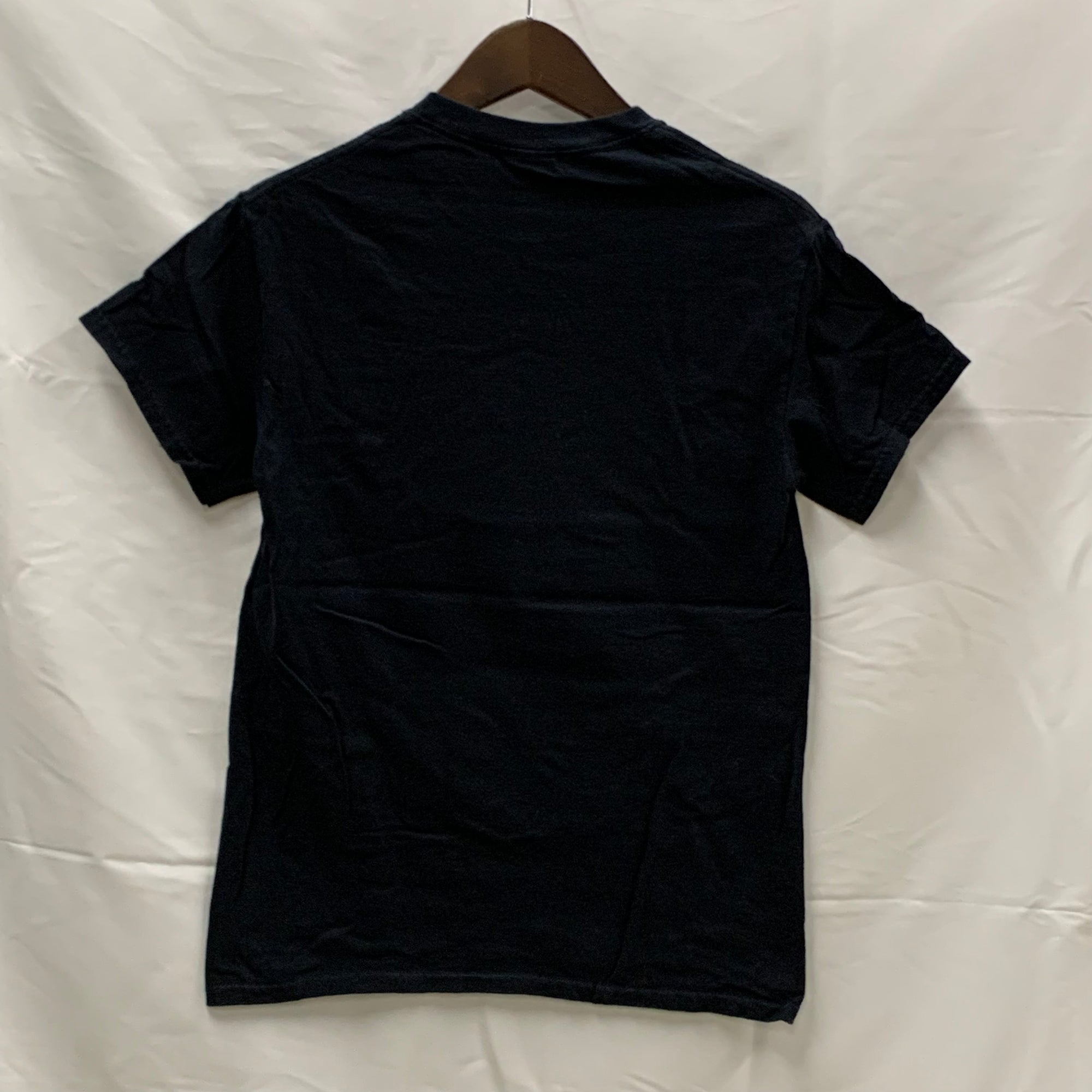 【中古】【古着】GILDAN プリント Tシャツ ブラック Sサイズ