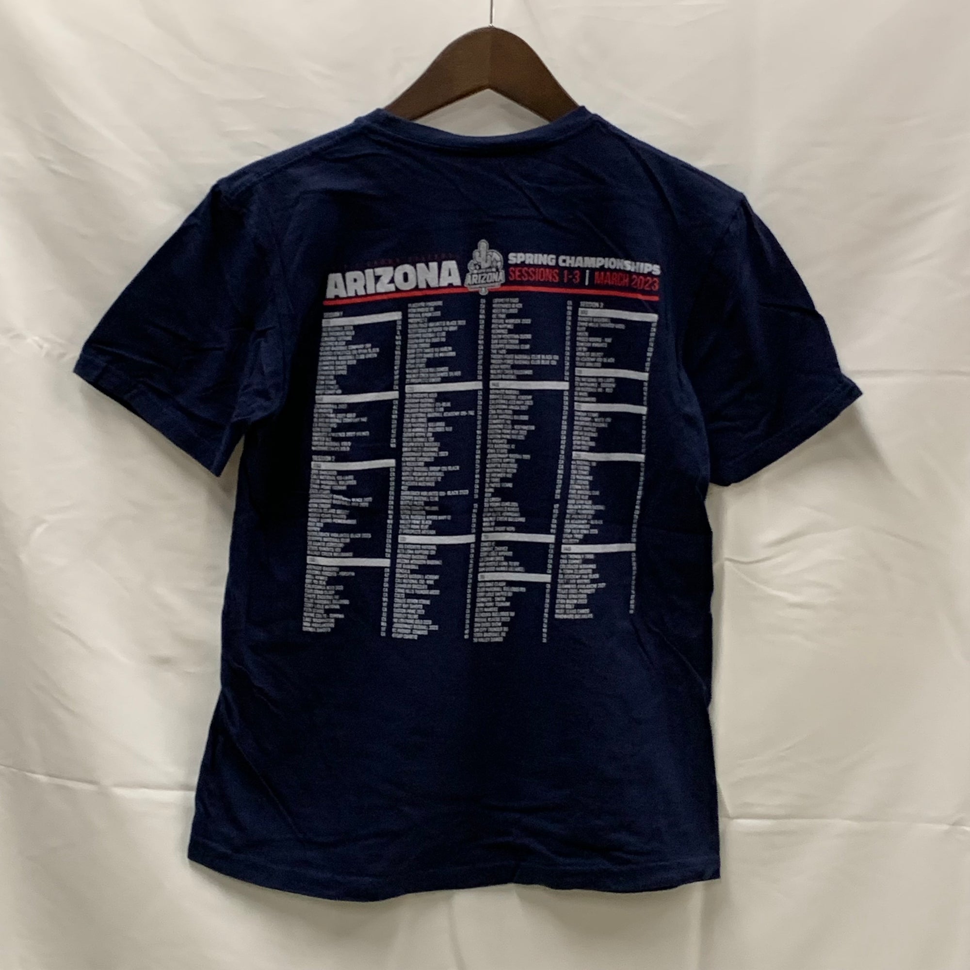【中古】【古着】GILDAN プリント Tシャツ ネイビー Sサイズ