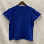 【中古】【古着】ONYTEX プリント Tシャツ ブルー Mサイズ