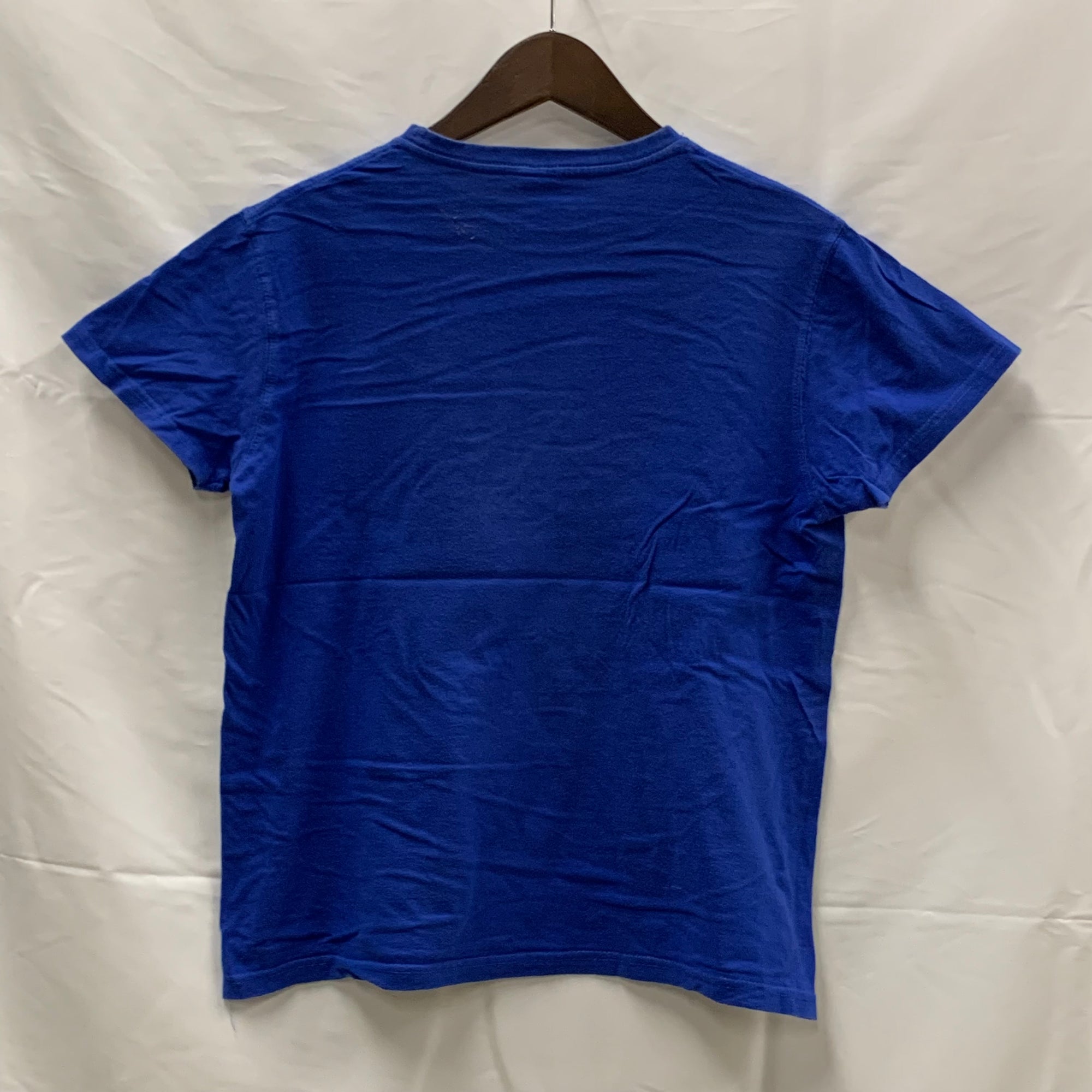 【中古】【古着】ONYTEX プリント Tシャツ ブルー Mサイズ