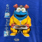 【中古】【古着】ONYTEX プリント Tシャツ ブルー Mサイズ